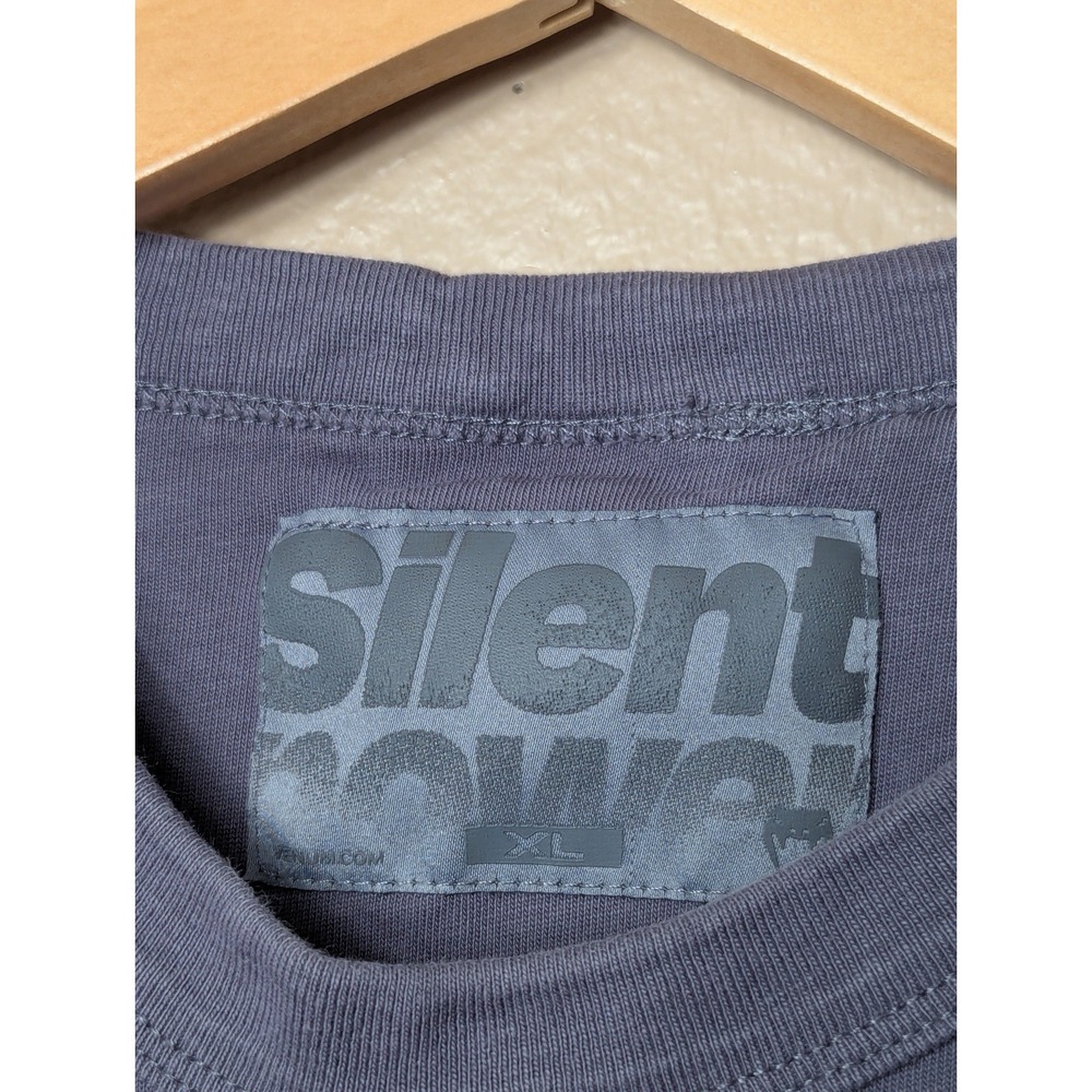 Venum Silent Power T-Shirt Mens XL Grey Charcoal Tonal Embroidered Logo Sport - Picture 11 of 16